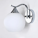 GobekUsa Glass Wall Lamp: Modern Luxury White Ball Light for Bedroom, Aisle, Corridor