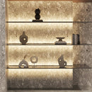 GobekUsa LED Cabinet Layer Lamp: Ultra-Thin Aluminum Profiles, Up Down Backlight, 18mm Board.
