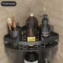 GobekUsa Bathroom Corner Shelves Suction Cup Storage Rack Shower & Kitchen Organizer