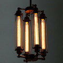 GobekUsa Industrial 8-Head Hanging Pendant Lamp for Cafe Dining Room and Bar