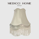 GobekUsa Fringed Cloth Lampshade European Modern Style Luxury Handmade Bedroom Lobby