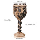 GobekUsa Dragon Skull Goblet: Gothic Resin Stainless Steel Wine Glass for Cocktail Bar Party