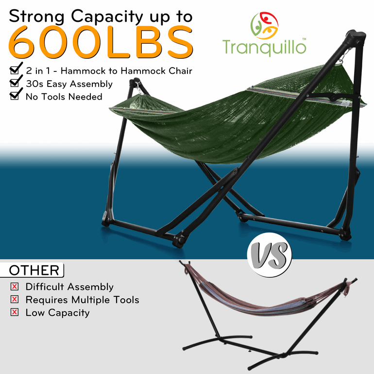 Tranquillo UniGen Transforming Hammock Stand for Ultimate Relaxation, photo 3 of 30