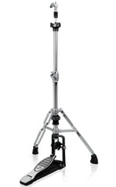 2 Leg Hi-Hat Stand by GRIFFIN - Premium Heavy Duty Hihat Cymbal Foot Pedal with Drum Key - Folding Two Leg Style Converts to a No Leg High Hat Mount