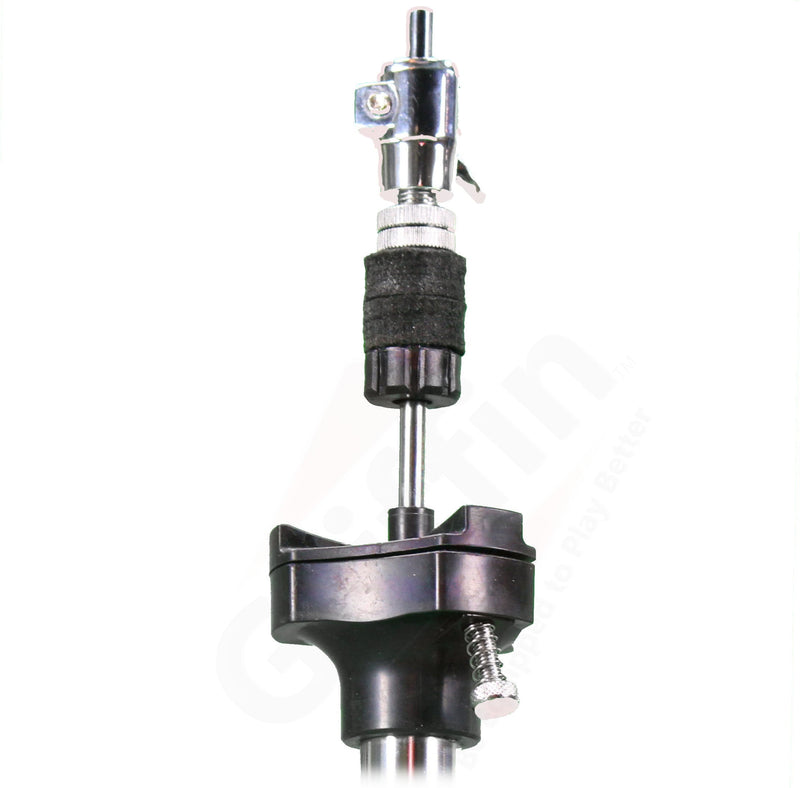 2 Leg Hi-Hat Stand by GRIFFIN - Premium Heavy Duty Hihat Cymbal Foot Pedal with Drum Key - Folding Two Leg Style Converts to a No Leg High Hat Mount