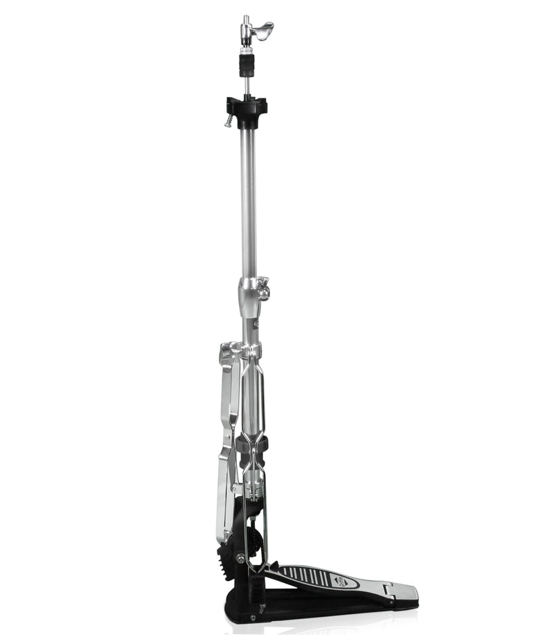 2 Leg Hi-Hat Stand by GRIFFIN - Premium Heavy Duty Hihat Cymbal Foot Pedal with Drum Key - Folding Two Leg Style Converts to a No Leg High Hat Mount