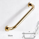 GobekUsa Gold Brass Bathroom Safety Bar Handrail for Tub and Shower