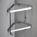 GobekUsa Brass Bathroom Shower Rack Wall Mounted Shelf