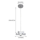 GobekUsa Crystal Stars LED Pendant Chandelier for Modern Living Dining Room Decor