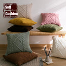 GobekUsa Knitted Rhombus Pillowcase: Super Soft Throw Pillow Cover for Home Decor
