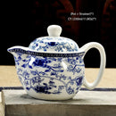 GobekUsa Ceramic Kung Fu Teapot with Dragon Design 350ml - Handmade Porcelain Tea Pot