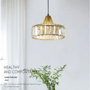 GobekUsa K9 Crystal Pendant Chandelier Modern Living Room Ceiling Lamp LED Hall Decor
