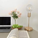 GobekUsa Golden Modern LED Desk Lamp, College Dorm Study Table Light
