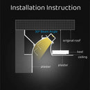 GobekUsa 1m Trimless LED Aluminum Profile for Hidden Backlighting Linear Strip Light