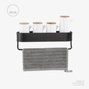 GobekUsa Aluminum Bathroom Shelf with Towel Bar for Bath/Shower Organization