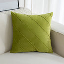 GobekUsa Hand Pleat Embroidered Cushions 30x50/45x45cm Beige Pink Nordic Style Pillowcase