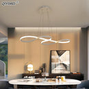 GobekUsa Gold LED Pendant Light Kitchen Dinning Room Music Lamp Shade, Lustres Luminaire Fixtures