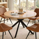 Extendable Dining Table Set for 4 with Hidden Storage & Upholstered Chairs