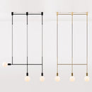 GobekUsa Black Rose Gold Long Tube Chandelier | Nordic Design for Cafe, Bar & Restaurant