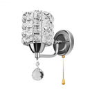 GobekUsa Crystal Wall Sconce: Modern Bedside Wall Lamp for Home Decor