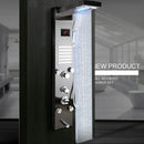 GobekUsa LED Panel Bath Faucet with Digital Display and Massage Spa Jets