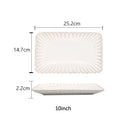 GobekUsa Ceramic White Glaze Dinnerware Set