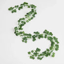 GobekUsa Artificial Hanging Christmas Garland Green Silk Leaves for Home Wedding Garden