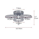 GobekUsa Crystal LED Ceiling Chandelier for Modern Living Room Decor Luxe Lighting Fixtures