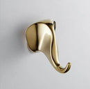 GobekUsa Brushed Gold Stainless Steel Robe Hook Wall Mounted Bathroom Hardware Hanger