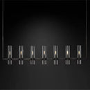 GobekUsa Glass Chandelier Pendant Lamp with E14 LED, Chrome Finish, Retro Design
