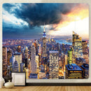GobekUsa City View Tapestry: Bohemian Psychedelic Wall Hanging for Home Decor