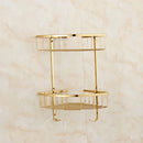 GobekUsa Gold Bathroom Accessories Set: Shelf, Towel Rack, Holder, Brush Holder, Bath Hardware
