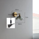 GobekUsa Gray Glass LED Bathroom Mirror Sconce Wall Lamp Lighting