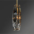 GobekUsa Crystal Glass Pendant Lamp Luxe Chandelier for Bedroom Restaurant Kitchen Home