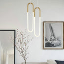 GobekUsa Gold Pendant Lights Energy Saving for Living Room Hanglamp