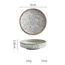 GobekUsa Ceramic Round Sauce Dish - Small Seasoning Bowl for Soy Sauce and Wasabi