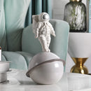 GobekUsa Astronaut Phone Holder Figurine Home Decor Space Man Sculpture Cosmonaut Statue