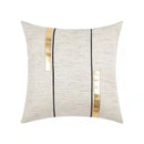 GobekUsa Black Stripe Jaquard Cushion Cover for Home Decoration 45x45cm/30x50cm