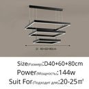 GobekUsa LED Chandelier: Modern Aluminum Luster Lamps for Bedroom, Hall, Dining, Living Room