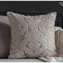 GobekUsa Damask Cut Velvet Baroque Style Cushion Covers 45x45cm