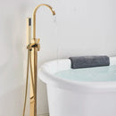 GobekUsa Gold Freestanding Bathtub Faucet with Handshower