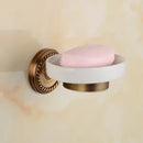GobekUsa Brass Bathroom Set: Robe Hook, Paper Holder, Towel Bar, Soap Basket.