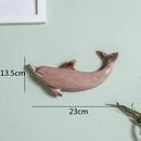 GobekUsa Dolphin Fish Ocean Background Ceramic Wall Decoration for Children's Room