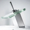 GobekUsa Copper Chrome Waterfall Bathroom Faucet Mixer for Basin Hot and Cold Water