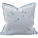 GobekUsa Asian Landscape Painting Jacquard Square Pillow Cover 45x45cm