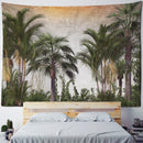GobekUsa King Palm Landscape Plant Tapestry - Tropical Wall Hanging Home Decor