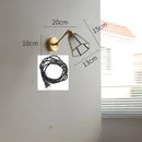 GobekUsa Green Glass LED Wall Lights with Pull Chain Switch, Copper Finish