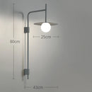 GobekUsa Industrial Style Wall Lamp for Bedroom Living Room Staircase Background Lighting