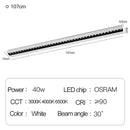 GobekUsa Led Magnetic Downlight: Modern, Recessed, 90Ra, Indoor Ceiling Linear Grille Spot Lighting