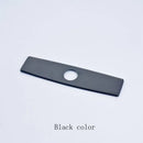 GobekUsa 10" Bathroom Kitchen Sink Faucet Hole Cover Deck Plate Escutcheon Black/Brush Nickel/Chrome